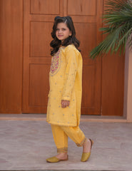 Marigold Sunshine Khadar 2 Pcs Set