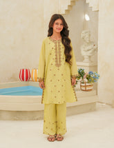 Citrine Bloom Embroidered Cotton Lawn 2-Piece Set