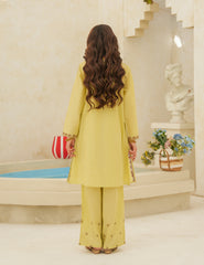 Citrine Bloom Embroidered Cotton Lawn 2-Piece Set