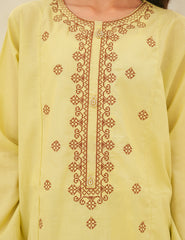 Citrine Bloom Embroidered Cotton Lawn 2-Piece Set