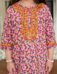 Radiant Mosaic Cotton Lawn Suit