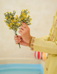 Citrine Bloom Embroidered Cotton Lawn 2-Piece Set