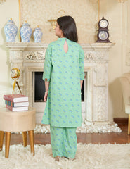 Mint Meadow Cotton Lawn Suity