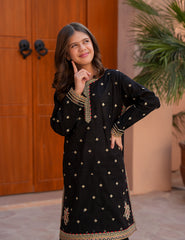 Midnight Noir Khadar 2 Pcs Set