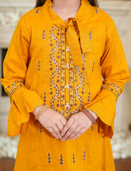 Golden Glow Cotton Lawn Suit