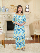 Sky Blossom Cotton Lawn Suit