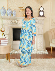 Sky Blossom Cotton Lawn Suit