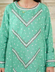 Mint Elegance Cotton Lawn Suit