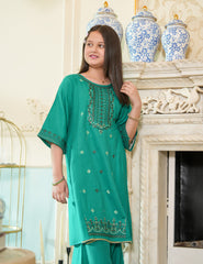 Emerald Grace Cotton Lawn Suit