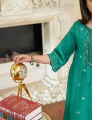 Emerald Grace Cotton Lawn Suit
