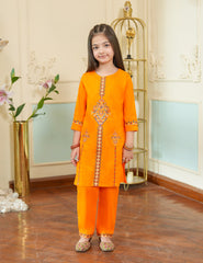 Sunset Ember Cotton Lawn Suit