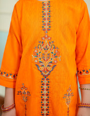 Sunset Ember Cotton Lawn Suit