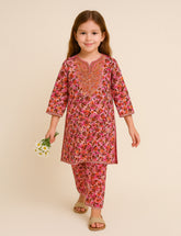 Rosy Bloom 2-Piece Kurta Set