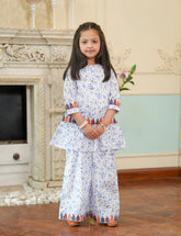 Ivory Bloom Cotton Lawn Suit