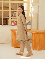 Taupe Luxe Silk & Organza 3 Pcs
