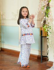 Ivory Bloom Cotton Lawn Suit