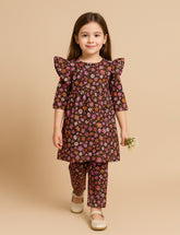 Floral Print 2-Piece Kurta Set