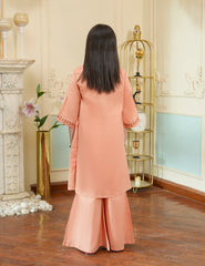 Peach Blossom Cotton Lawn Suit