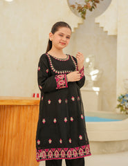 Black Silk & Organza 3 Pcs