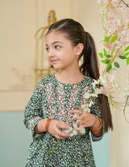 Forest Blossom Cotton Lawn Suit
