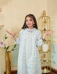 Lavender Mist Cotton Lawn Suit