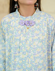 Lavender Mist Cotton Lawn Suit
