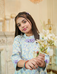 Lavender Mist Cotton Lawn Suit