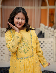 Golden Meadow Bloom Khadar 2 Pcs Set