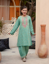 Pastel Meadow Khadar 2 Pcs Set
