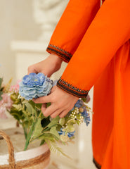 bright orange Cotton Lawn 2-Piece Set