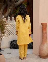 Sunlit Petal Khadar 2 Pcs Set