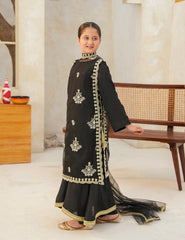 Midnight Empress Silk & Organza 4 Pcs