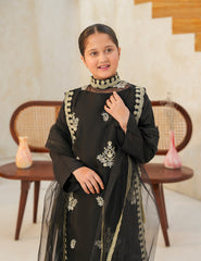 Midnight Empress Silk & Organza 4 Pcs