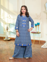 Royal Indigo Embroidered Lawn Suit