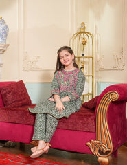 Olive Garden Embroidered Lawn Suit