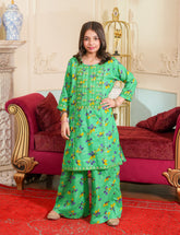 Verdant Blossom Embroidered Lawn Suit