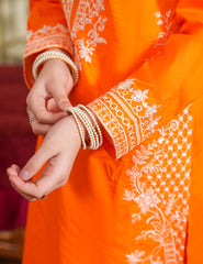 Orange Radiance Cotton Lawn Suit