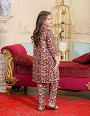 Midnight Blossom Cotton Lawn Suit