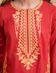 Scarlet Elegance Cotton Lawn Suit