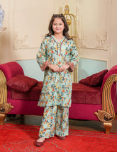 Mint Garden Printed Lawn Suit