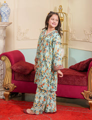 Mint Garden Printed Lawn Suit