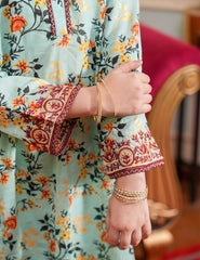 Mint Garden Printed Lawn Suit