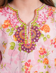 Blush Bloom Printed Lawn Suit