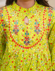 Sunshine Blossom Cotton Lawn Suit