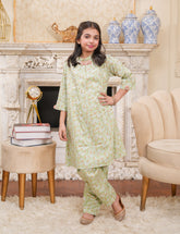 Pastel Garden Cotton Lawn Suit