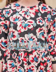 Midnight Bloom Cotton Lawn Co-Ord Set