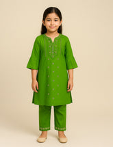 Olive Charm 2-Piece Kurta Set