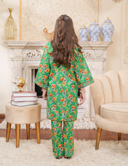 Emerald Blossom Printed Lawn Suit