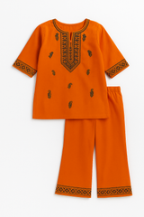 Tangerine Breeze 2-Piece Kurta Set