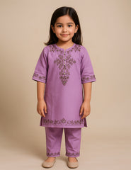 Lavender Bloom 2- Piece Kurta Set